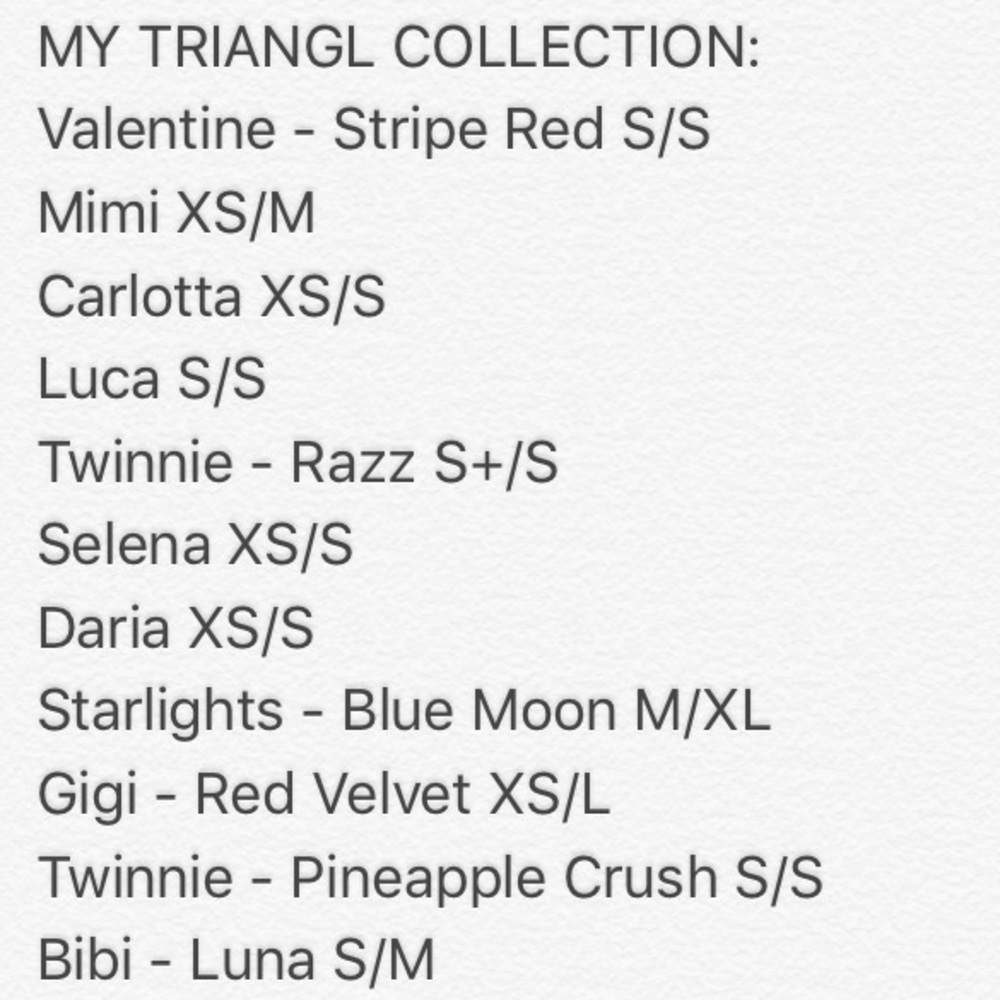 My TRIANGL Collection 💘 UPDATED - Picture 2 of 8